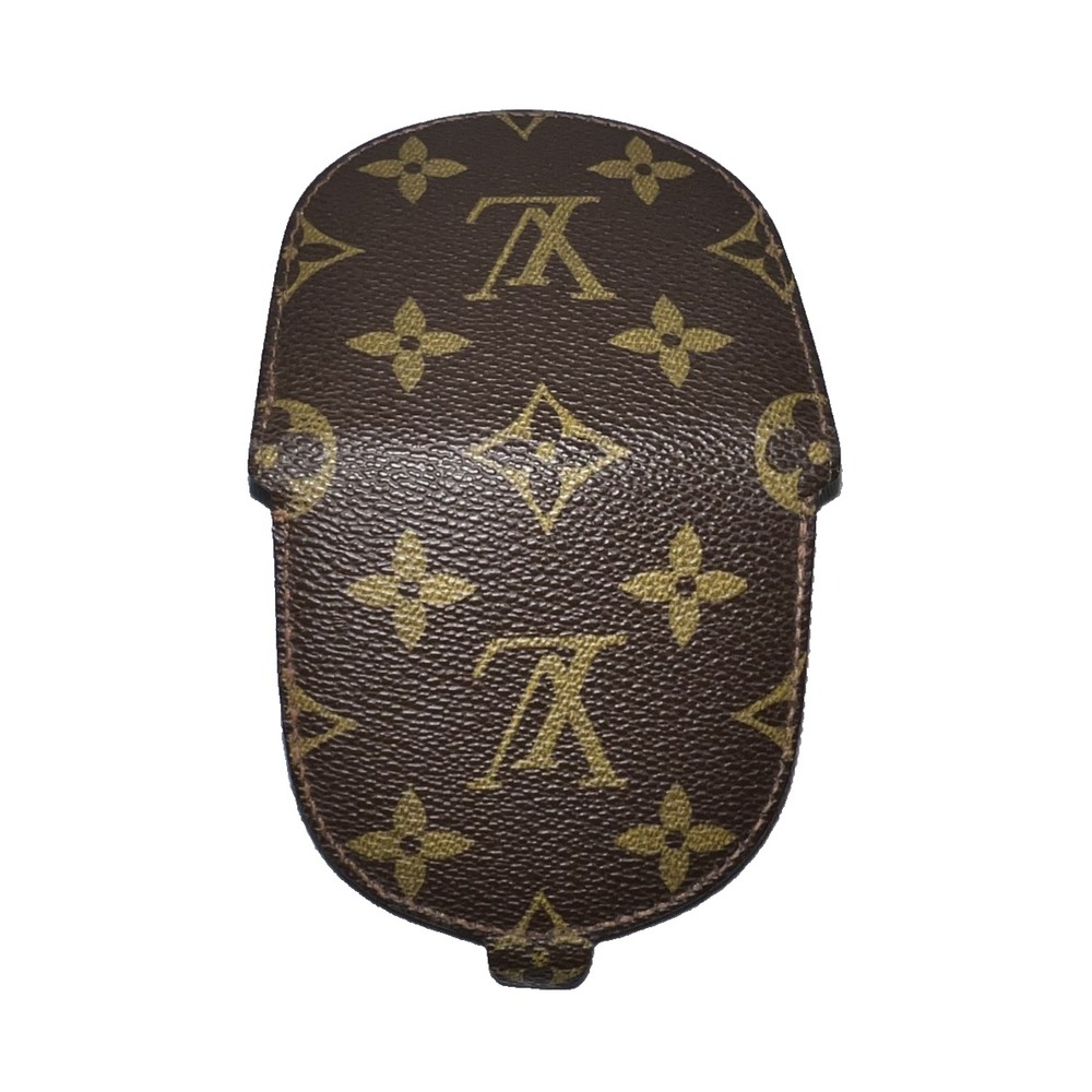 Louis Vuitton Mono Porte Monnaie Cuvette Horseshoe Coin Wallet Purse Case Brown - Picture 5 of 12